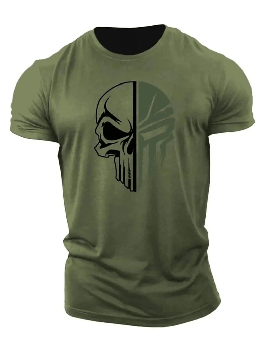 Militärischer Totenkopf T-Shirt - Gymfit