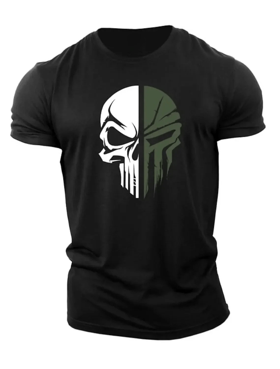 Militärischer Schädel T-Shirt - Gymfit