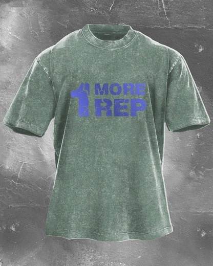 1 MORE REP WASHED T - SHIRT - Ironfit
