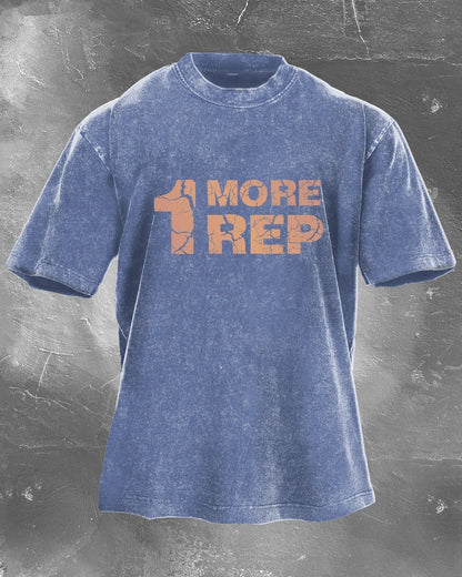 1 MORE REP WASHED T - SHIRT - Ironfit