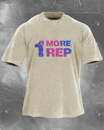 1 MORE REP WASHED T - SHIRT - Ironfit