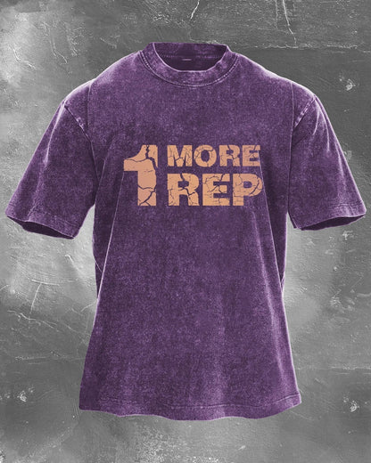 1 MORE REP WASHED T - SHIRT - Ironfit