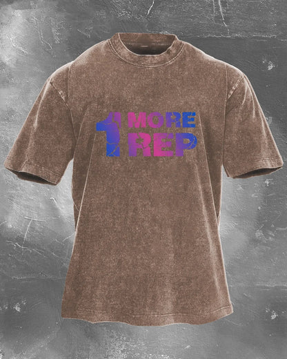 1 MORE REP WASHED T - SHIRT - Ironfit