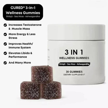 3 in 1 Wellness Gummies - Gymfit