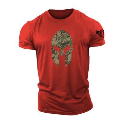 Spartan-Helm Woodland-Camo - Gym T-Shirt