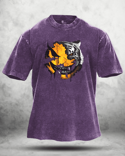 ANGRY SMILEY WASHED T - SHIRT - Ironfit