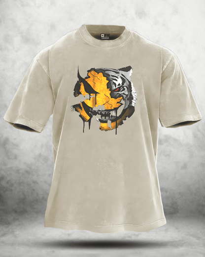 ANGRY SMILEY WASHED T - SHIRT - Ironfit