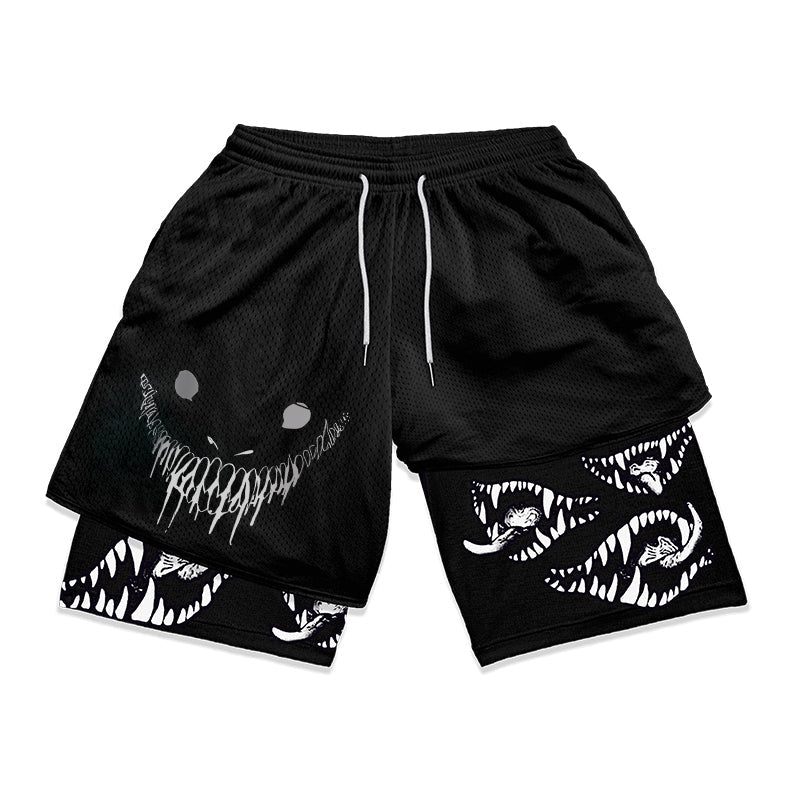 Anime Berserk 2 in 1 Gym shorts - Ironfit