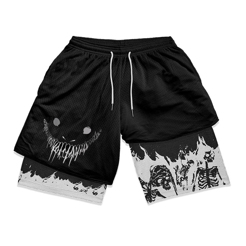 Anime Berserk 2 in 1 Gym shorts - Ironfit