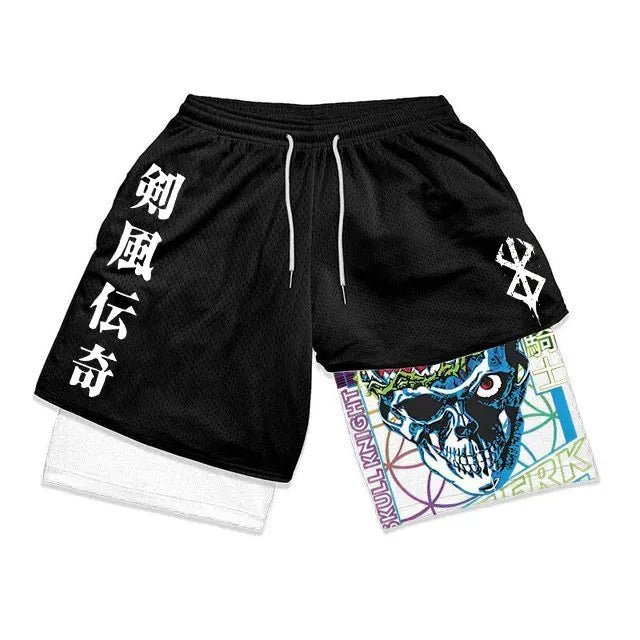 Anime Berserk Mesh Gym Shorts - Ironfit