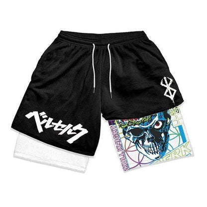 Anime Berserk Mesh Gym Shorts - Ironfit