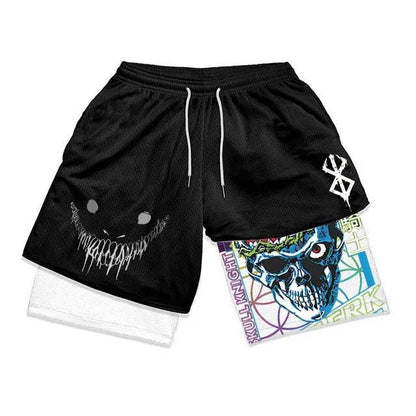 Anime Berserk Mesh Gym Shorts - Ironfit