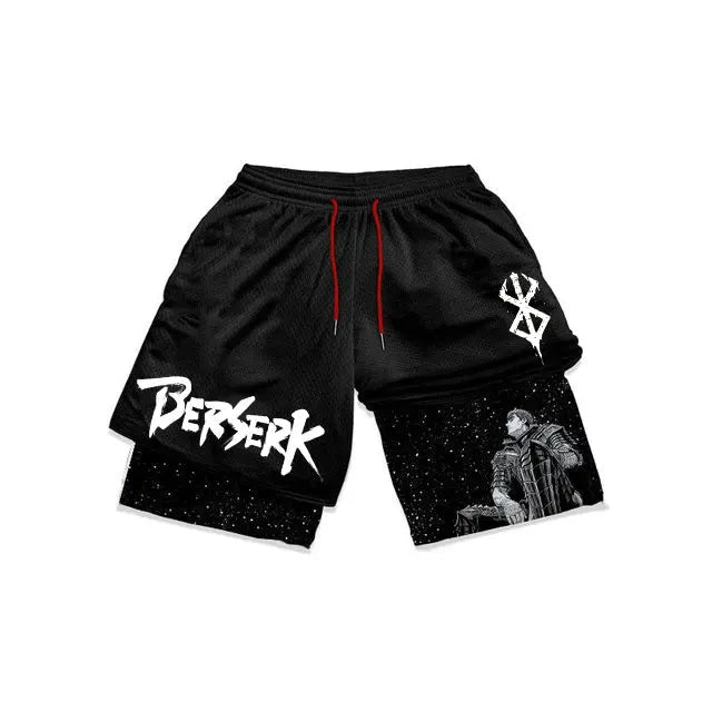 Anime Berserk Mesh Gym Shorts - Ironfit