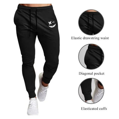 Anime Jogginghosen mit Smiley-Druck - Gymfit