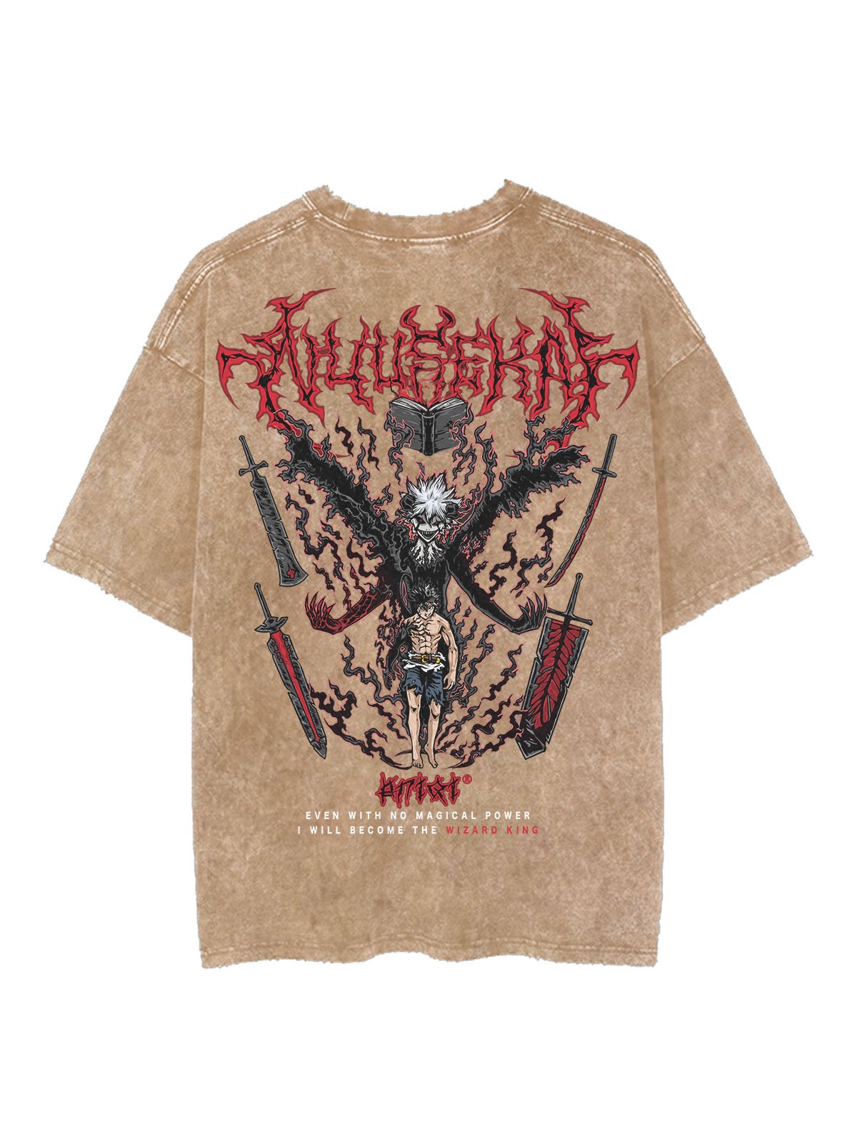 ASTA DEMON VINTAGE ÜBERGRÖßEN T-Shirt - Gymfit