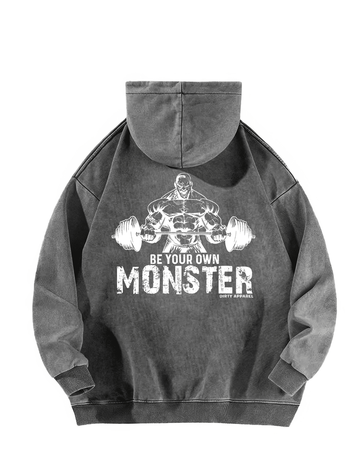 BE YOUR OWN MONSTER WASHED HOODIE - Ironfit