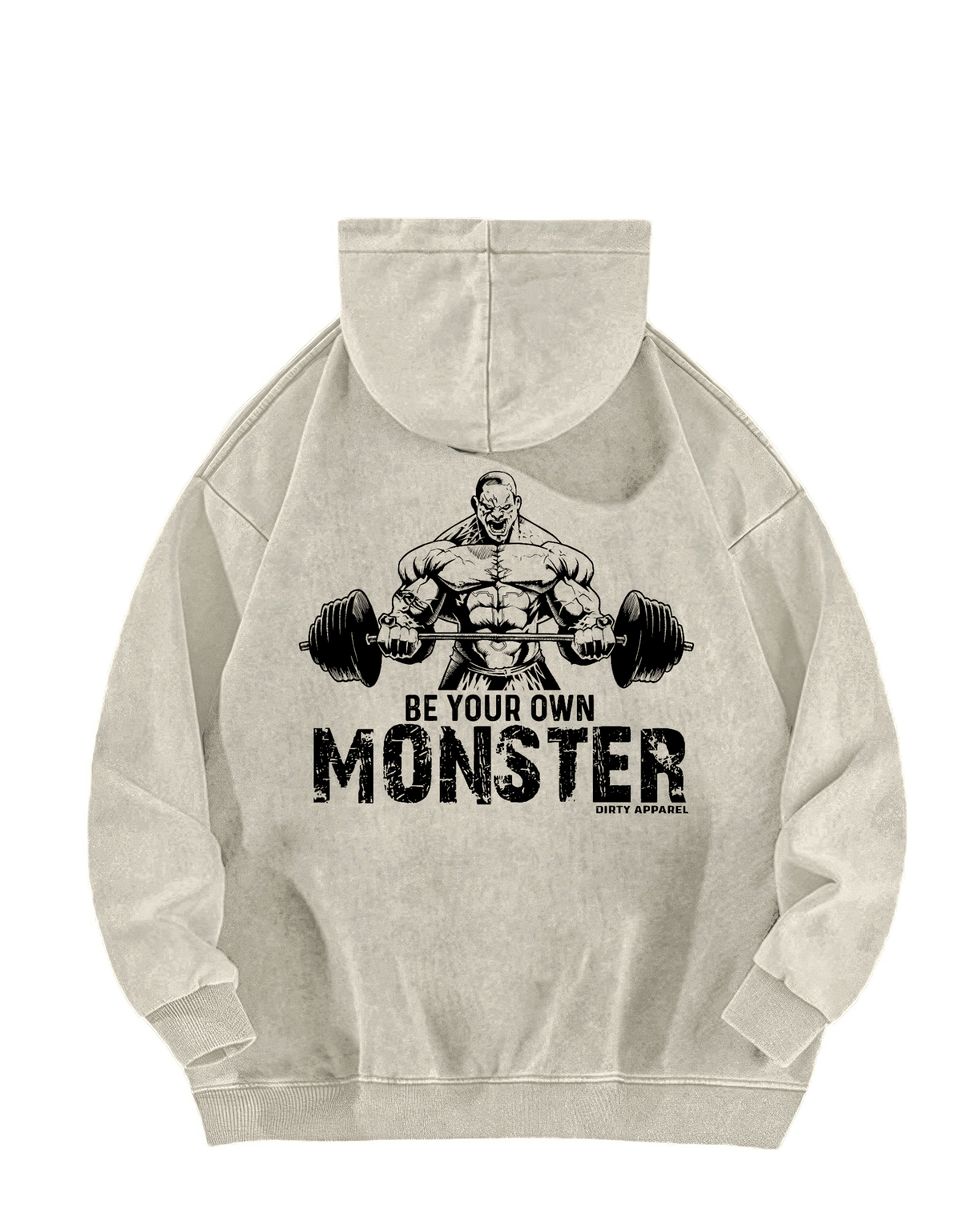 BE YOUR OWN MONSTER WASHED HOODIE - Ironfit