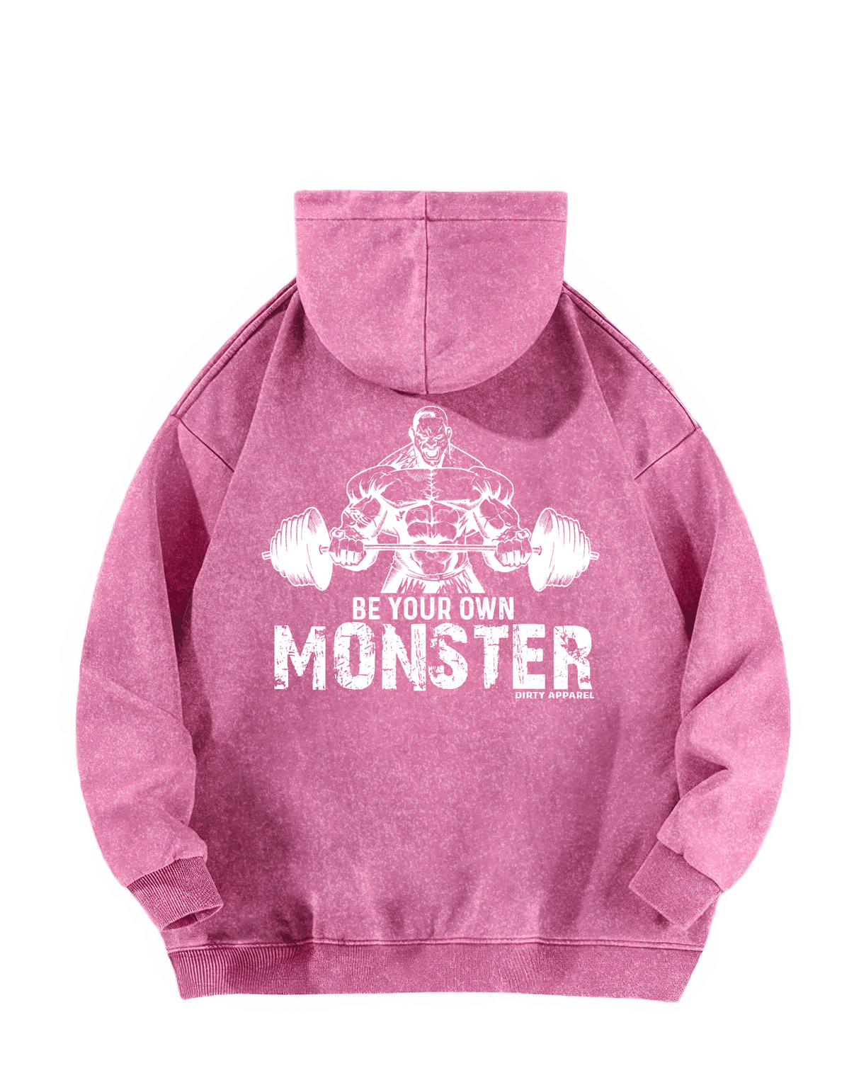 BE YOUR OWN MONSTER WASHED HOODIE - Ironfit