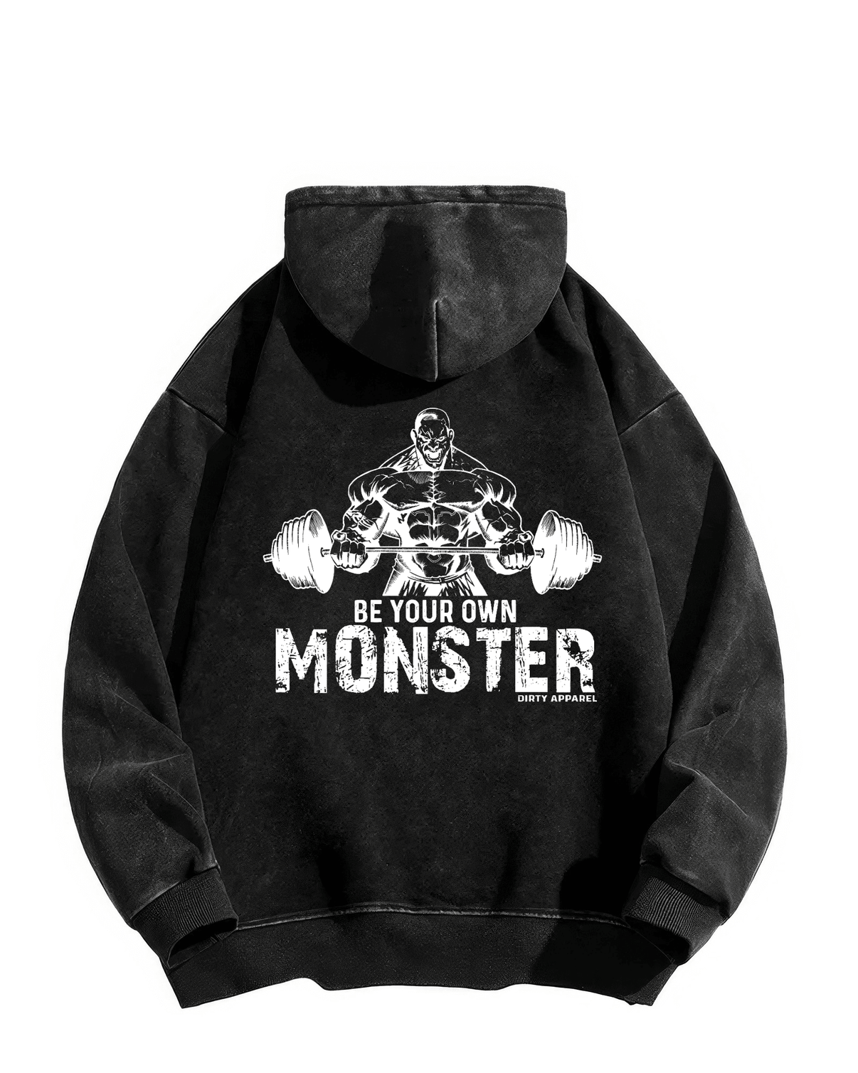 BE YOUR OWN MONSTER WASHED HOODIE - Ironfit