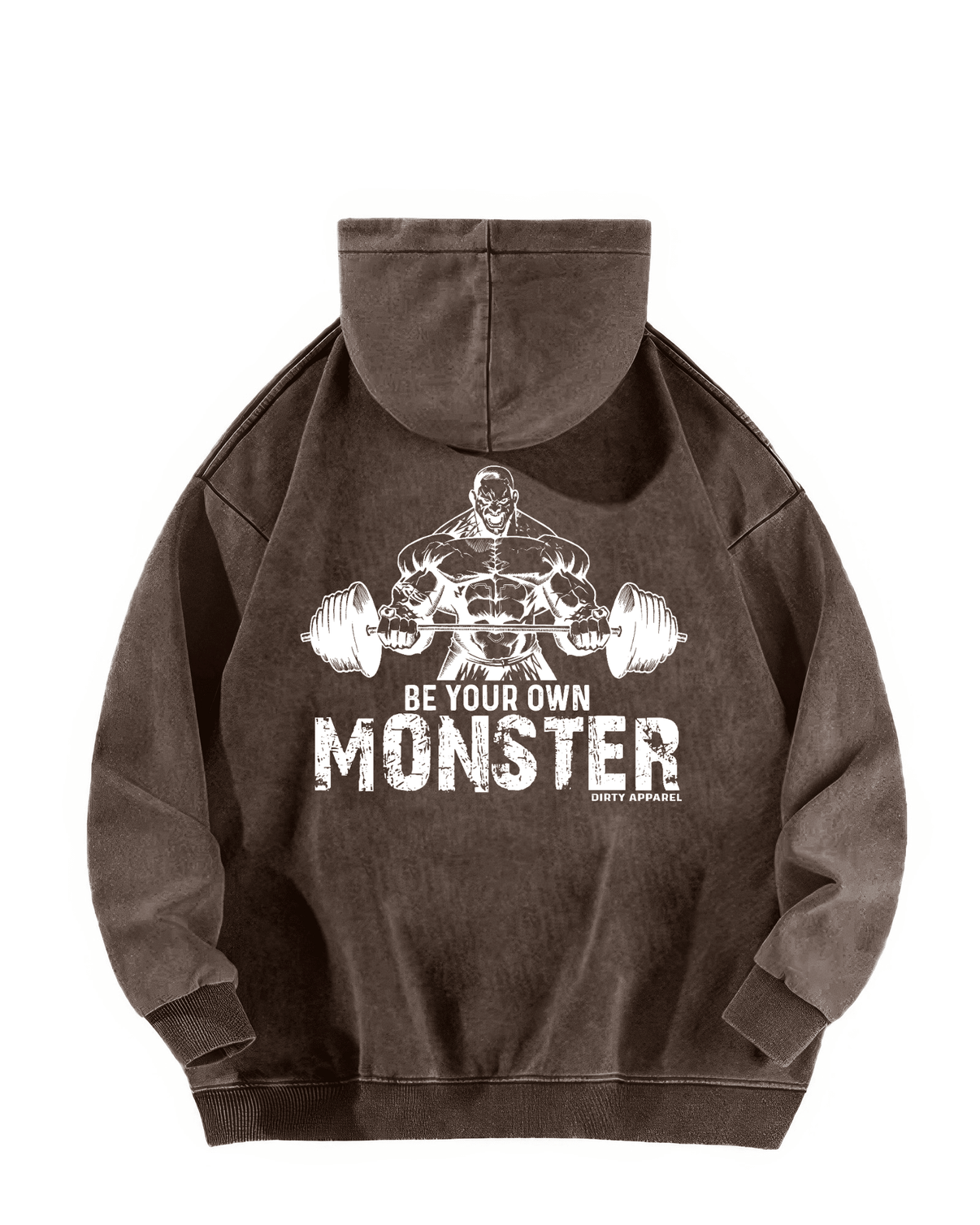 BE YOUR OWN MONSTER WASHED HOODIE - Ironfit