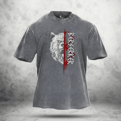 BEAR RITUAL WASHED T - SHIRT - Ironfit