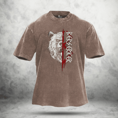 BEAR RITUAL WASHED T - SHIRT - Ironfit