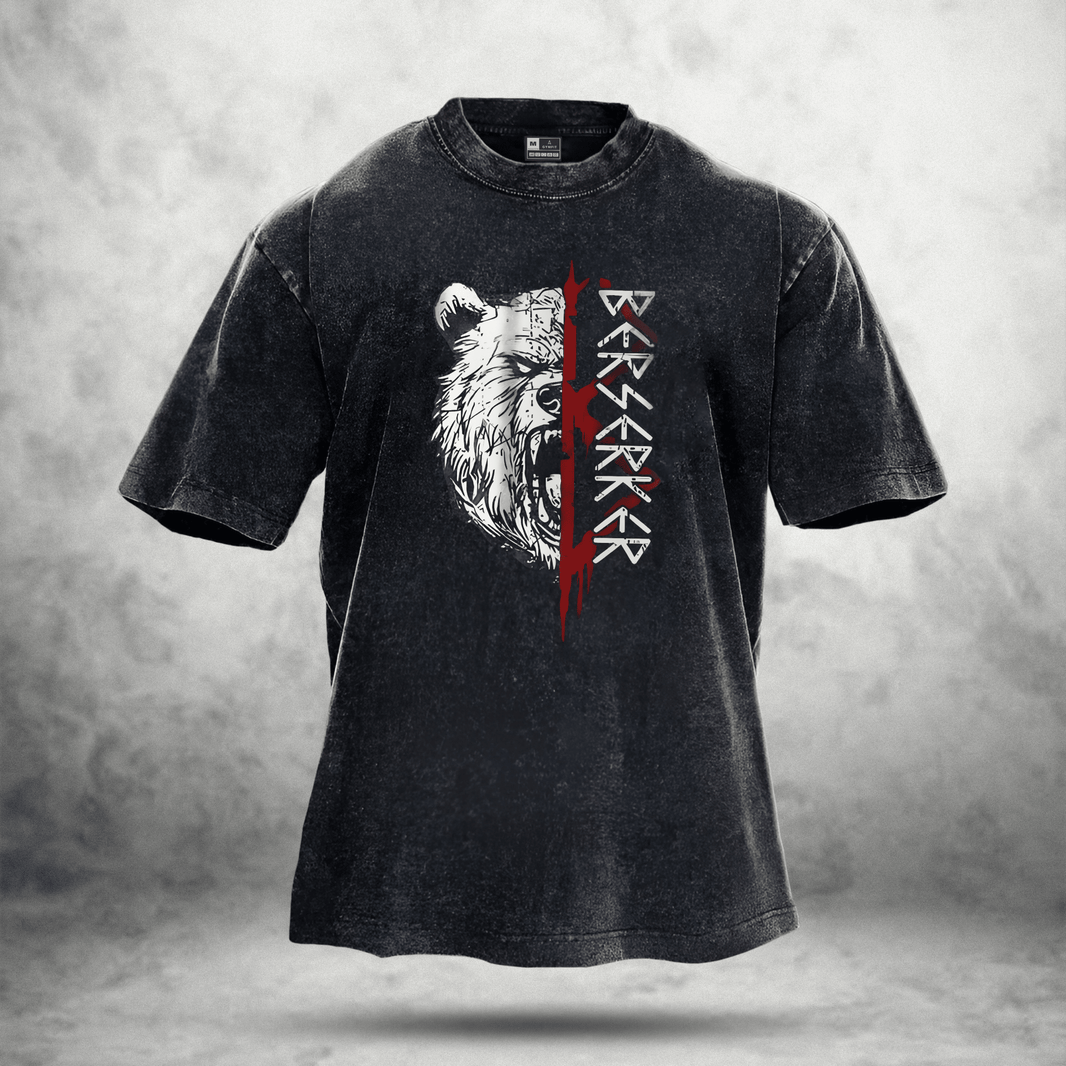 BEAR RITUAL WASHED T - SHIRT - Ironfit