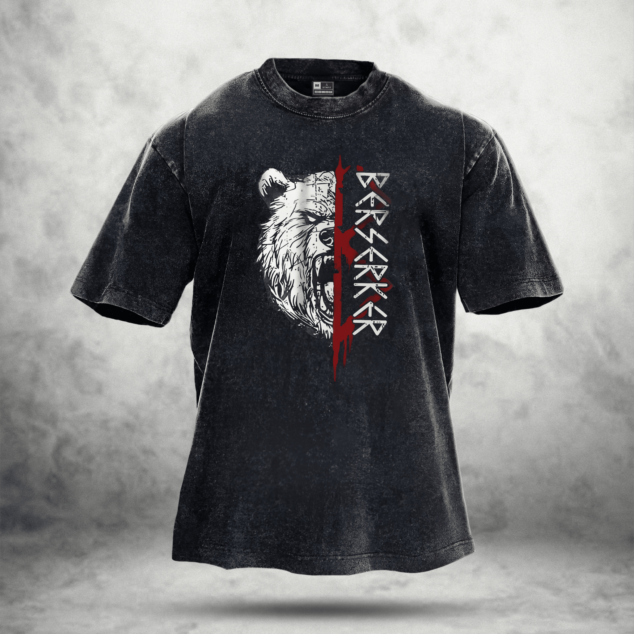 BEAR RITUAL WASHED T - SHIRT - Ironfit