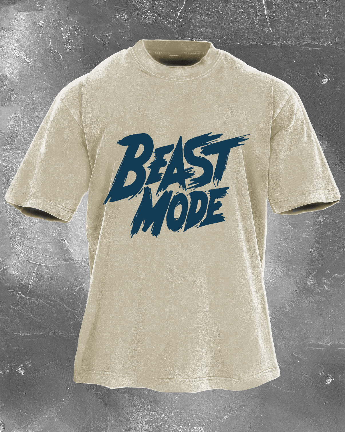 Beast Mode Herren gewaschenes T-Shirt - Gymfit