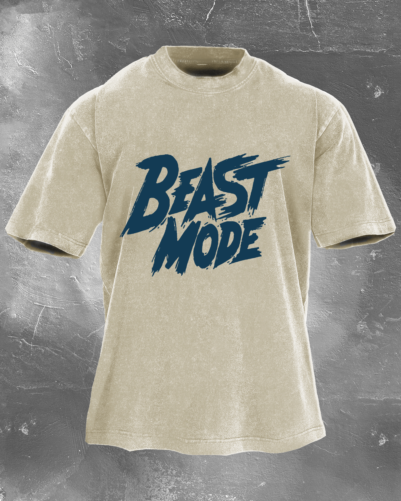 Beast Mode Herren gewaschenes T-Shirt - Gymfit