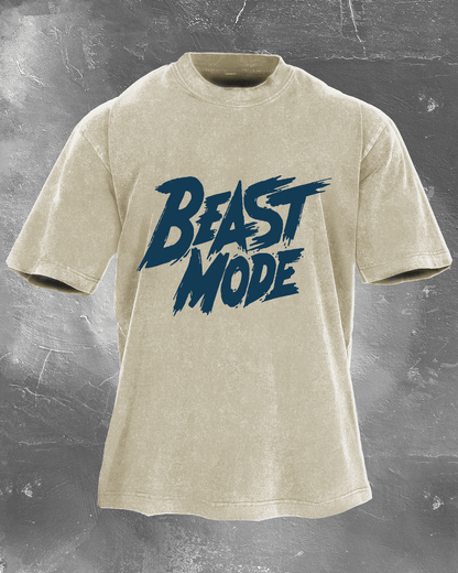 Beast Mode Herren gewaschenes T-Shirt - Gymfit