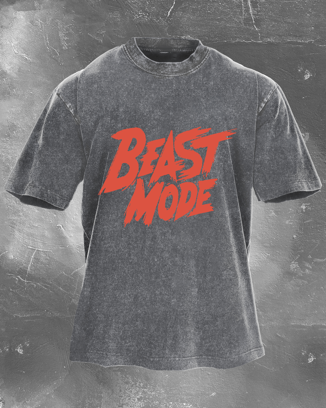 Beast Mode Herren gewaschenes T-Shirt - Gymfit