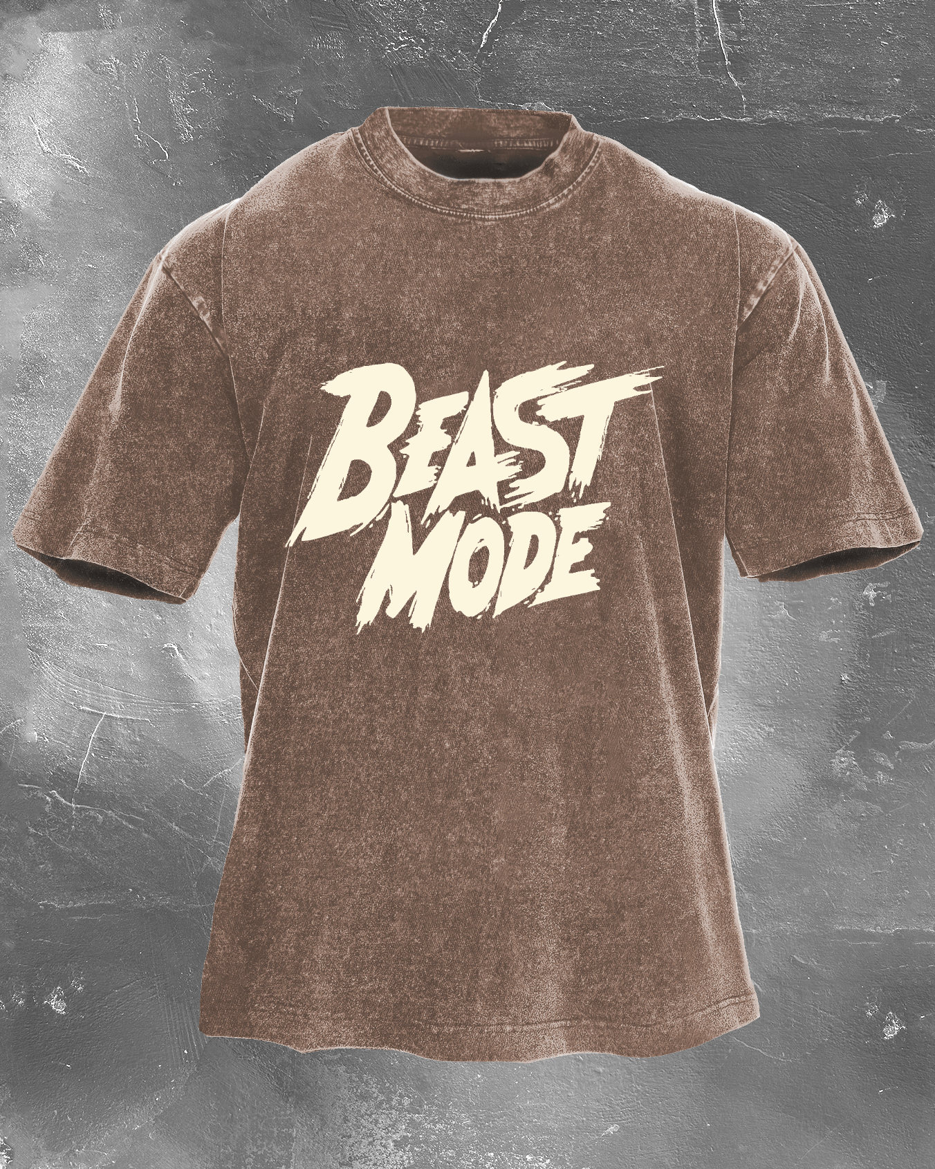 Beast Mode Herren gewaschenes T-Shirt - Gymfit