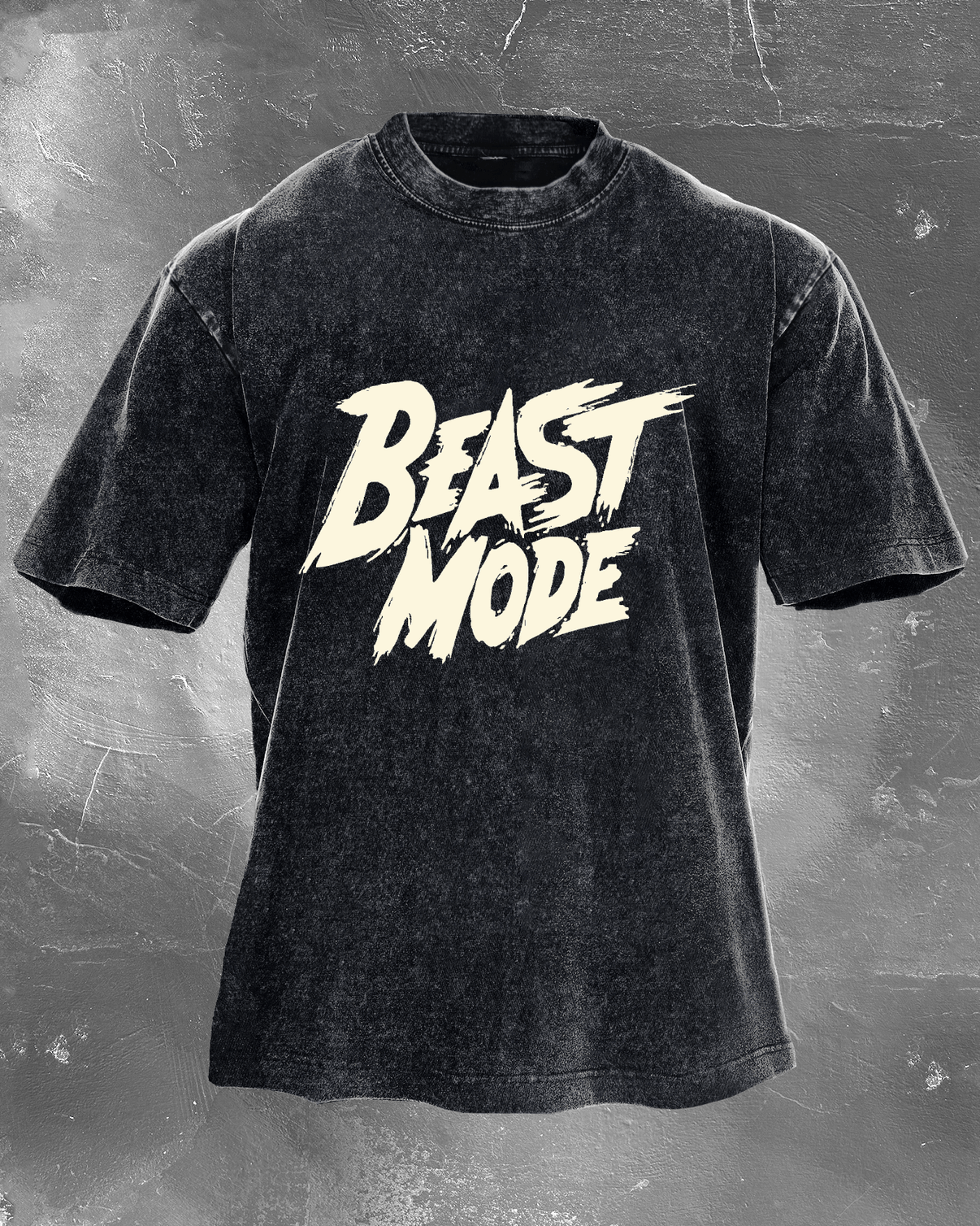 Beast Mode Herren gewaschenes T-Shirt - Gymfit