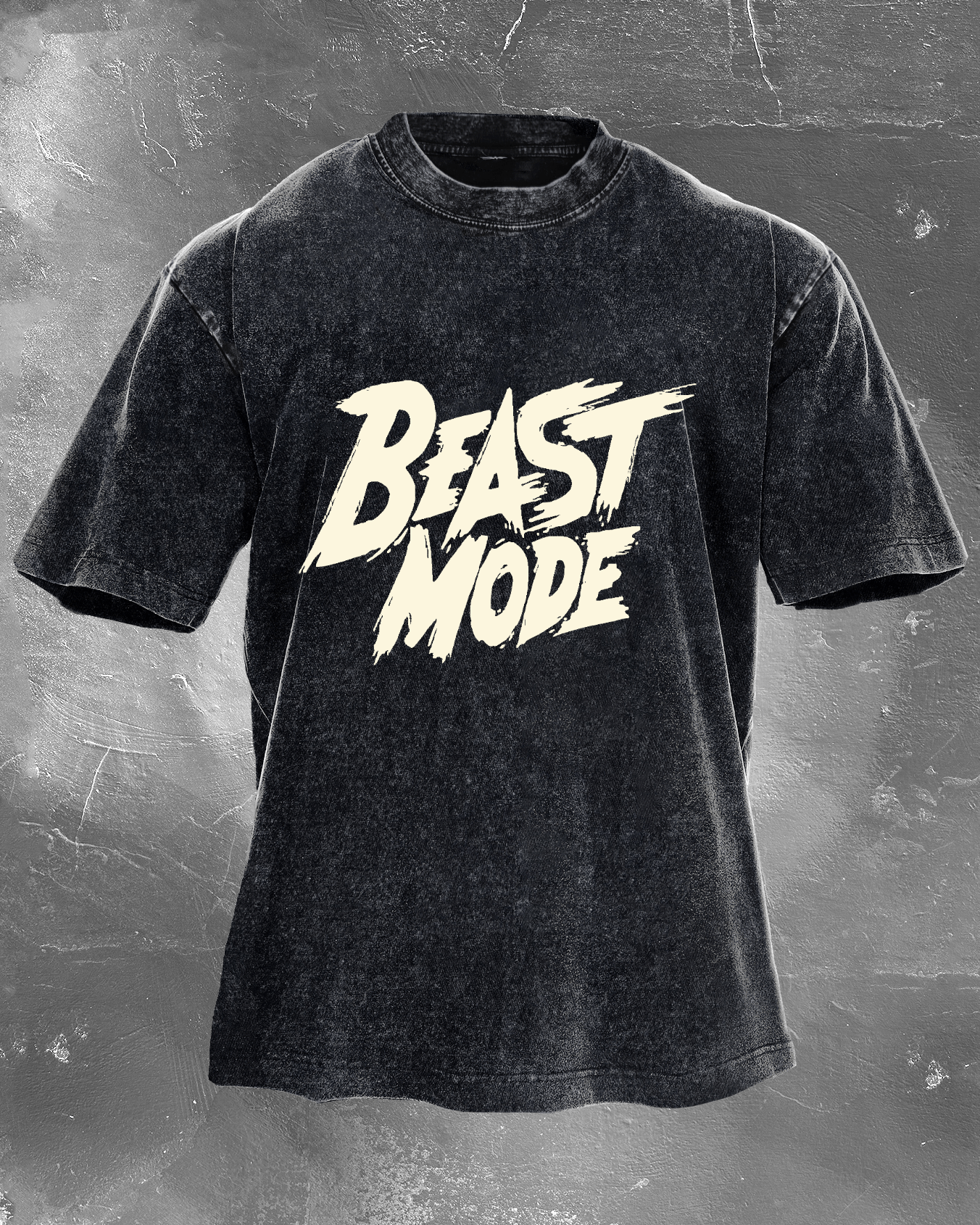 Beast Mode Herren gewaschenes T-Shirt - Gymfit