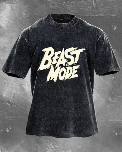 BEAST MODE WASHED T - SHIRT - Ironfit