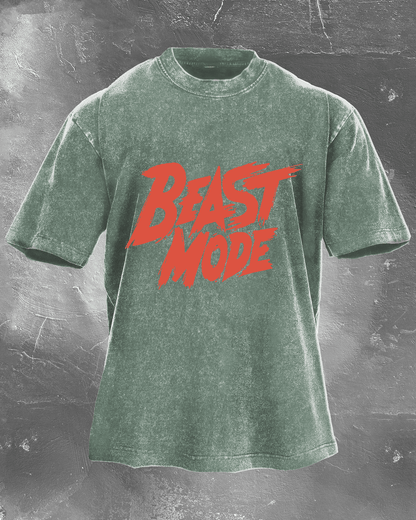 BEAST MODE WASHED T - SHIRT - Ironfit