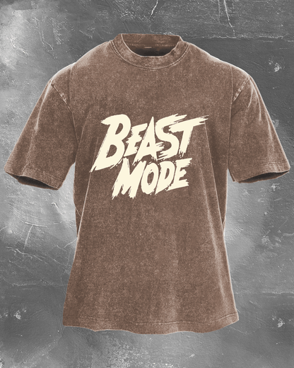 BEAST MODE WASHED T - SHIRT - Ironfit