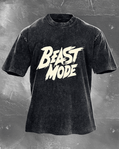 BEAST MODE WASHED T - SHIRT - Ironfit