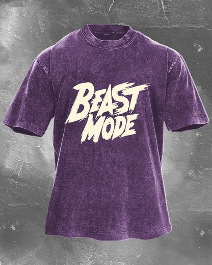 BEAST MODE WASHED T - SHIRT - Ironfit