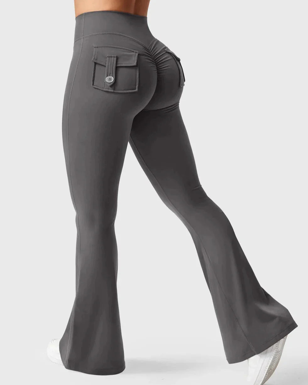 Cargo Flare Fitness Leggings - Ironfit