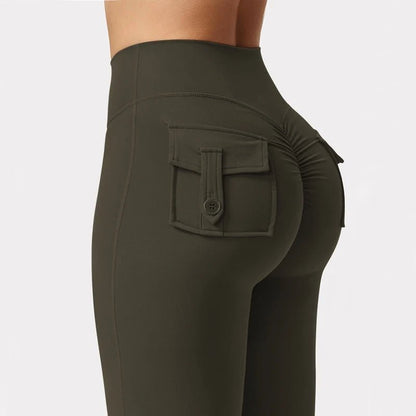 Cargo Flare Fitness Leggings - Ironfit