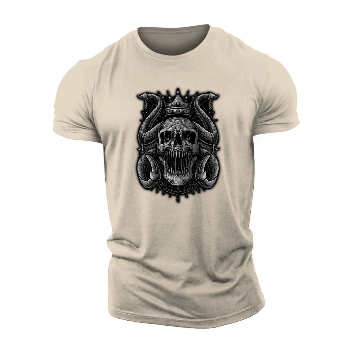 Chained Crown Skull T-shirt - Ironfit