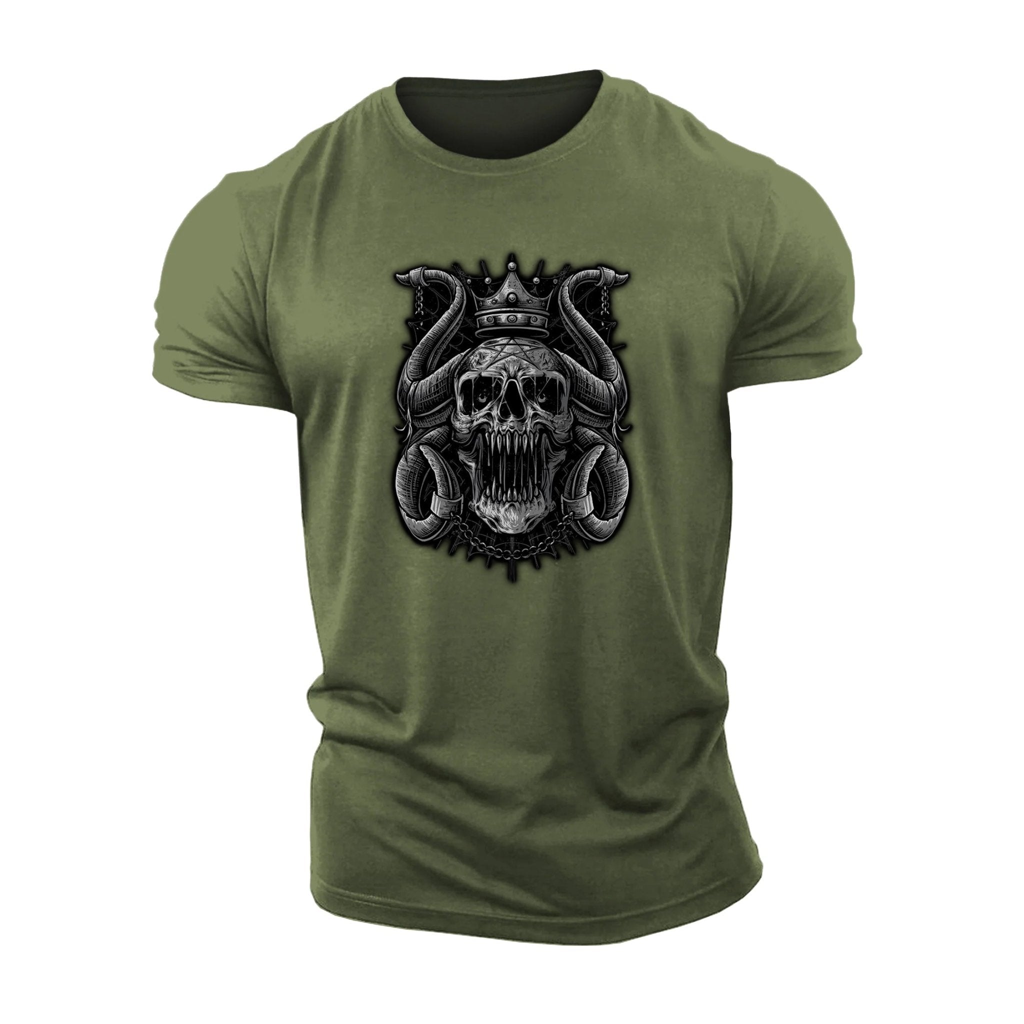 Chained Crown Skull T-shirt - Ironfit
