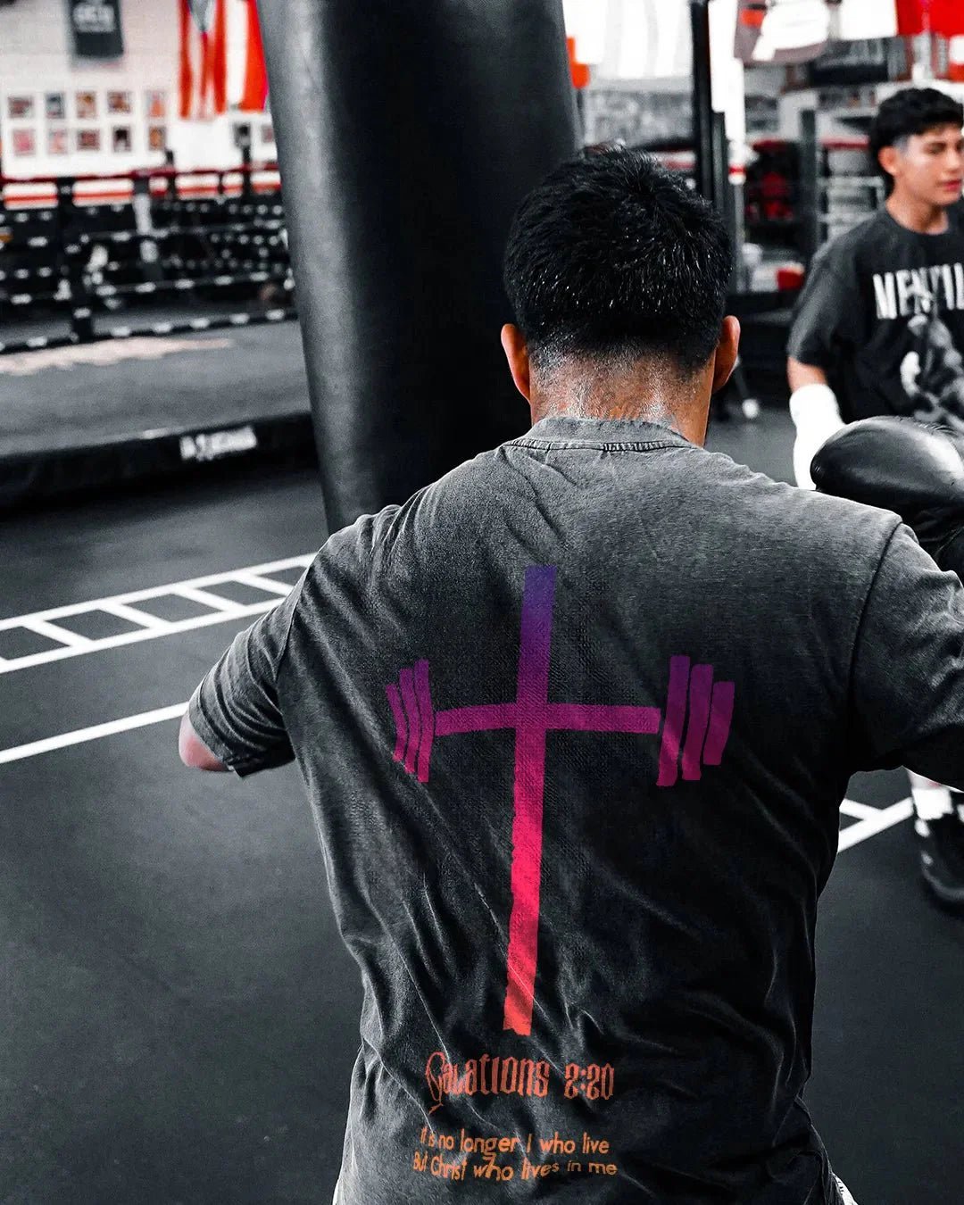 CHRIST WHO LIVES IN ME WASHED T - SHIRT - Ironfit