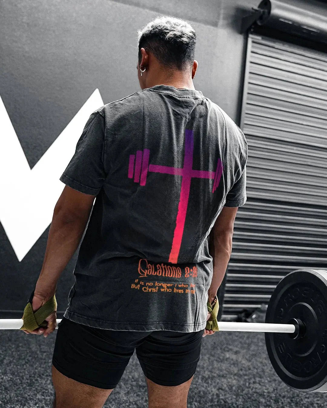 CHRIST WHO LIVES IN ME WASHED T - SHIRT - Ironfit