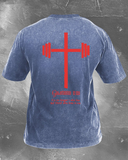 CHRIST WHO LIVES IN ME WASHED T - SHIRT - Ironfit