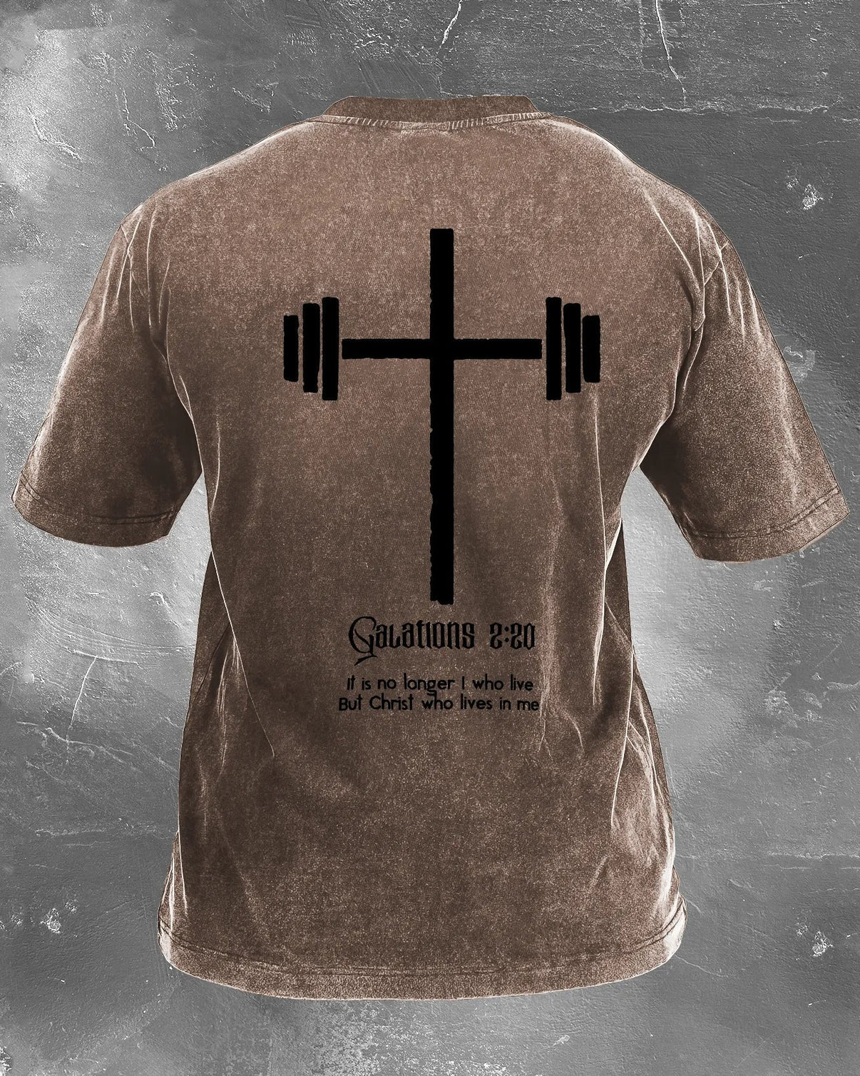 CHRIST WHO LIVES IN ME WASHED T - SHIRT - Ironfit