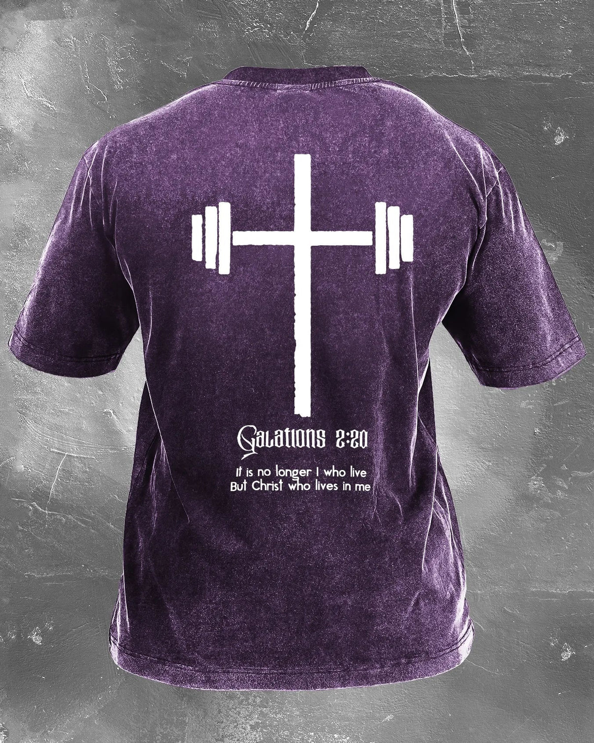 CHRIST WHO LIVES IN ME WASHED T - SHIRT - Ironfit