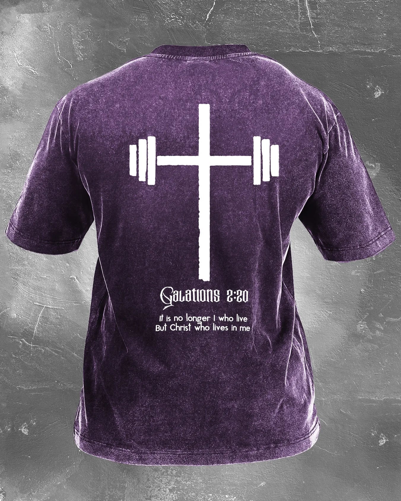 CHRIST WHO LIVES IN ME WASHED T - SHIRT - Ironfit